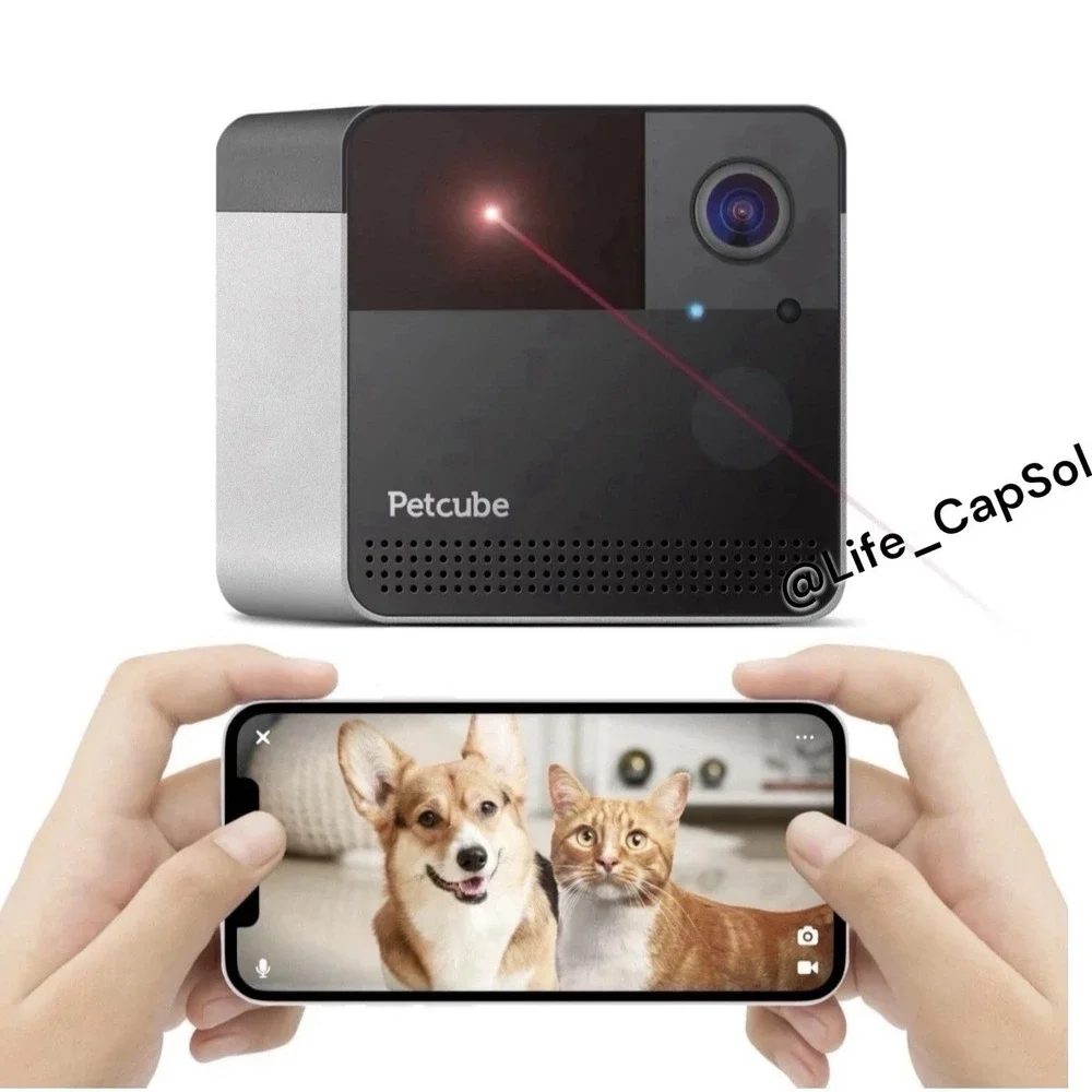 Petcube Play 2 Wi-Fi Pet Camera with Laser Toy for Cats & Dogs Indoor Camera New